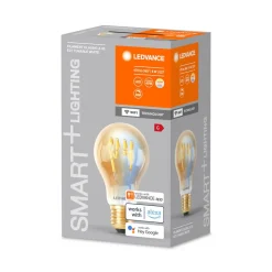 Filament Pære|Smarte Lyskilder ^ LEDVANCE SMART+ WiFi E27 6W Classic guld 822-850