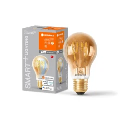 Filament Pære|Smarte Lyskilder ^ LEDVANCE SMART+ WiFi E27 6W Classic guld 822-850