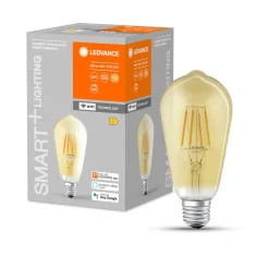 LEDVANCE SMART+ Filament Pære|Smarte Lyskilder > WiFi E27 6W Edison guld 2.400 K