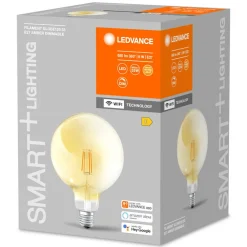 LEDVANCE SMART+ Dæmpbar Led-Pære|Filament Pære > WiFi Filament Globe E27 6W 2.400 K
