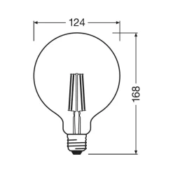 LEDVANCE SMART+ Dæmpbar Led-Pære|Filament Pære > WiFi filament E27 6 W 827 G125