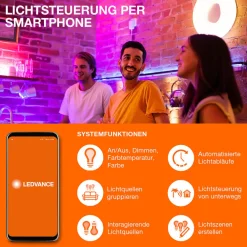 Gulvlamper|Gulvlamper ^ LEDVANCE SMART+ WiFi Floor rund gulvlampe sort