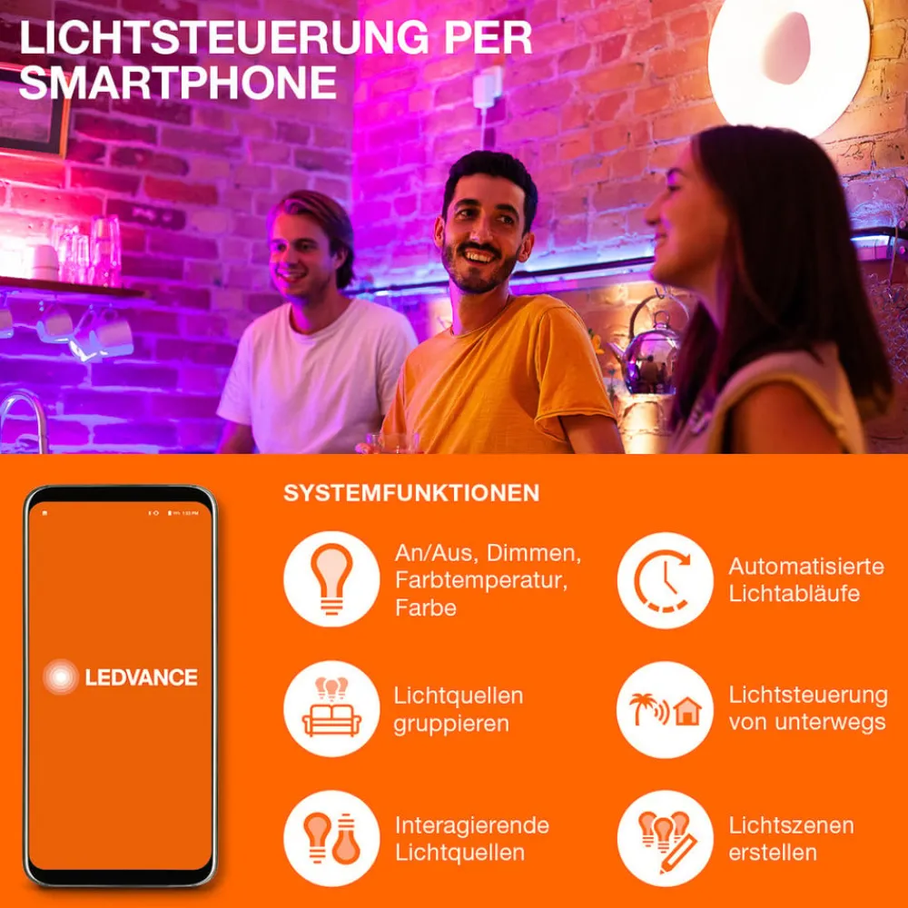 Loftventilatorer ^ LEDVANCE SMART+ WiFi LED-loftventilator, cylinder