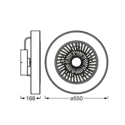 Loftventilatorer ^ LEDVANCE SMART+ WiFi LED-loftventilator, cylinder