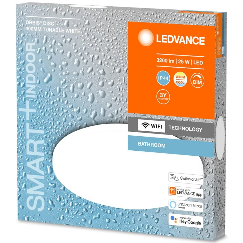 Loftlamper ^ LEDVANCE SMART+ WiFi Orbis Disc, hvid, Ø 40 cm