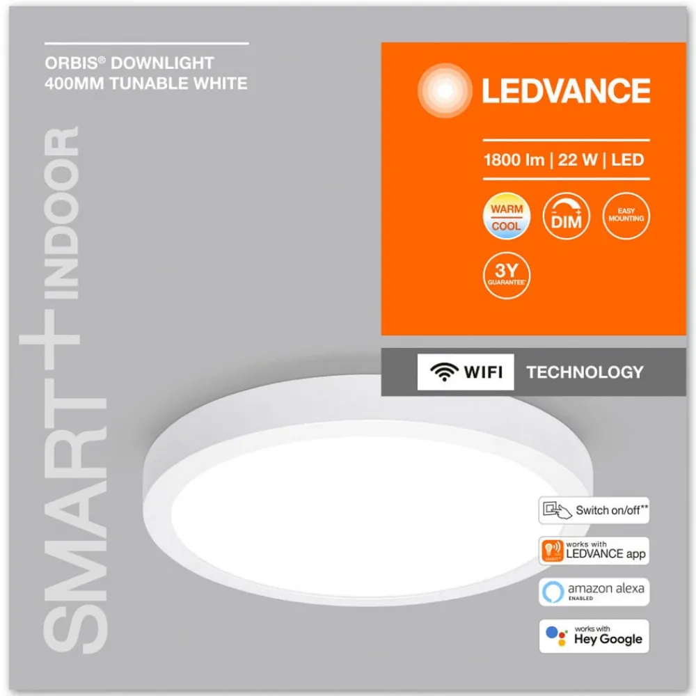 Loftlamper ^ LEDVANCE SMART+ WiFi Orbis Downlight Overflade Ø40cm