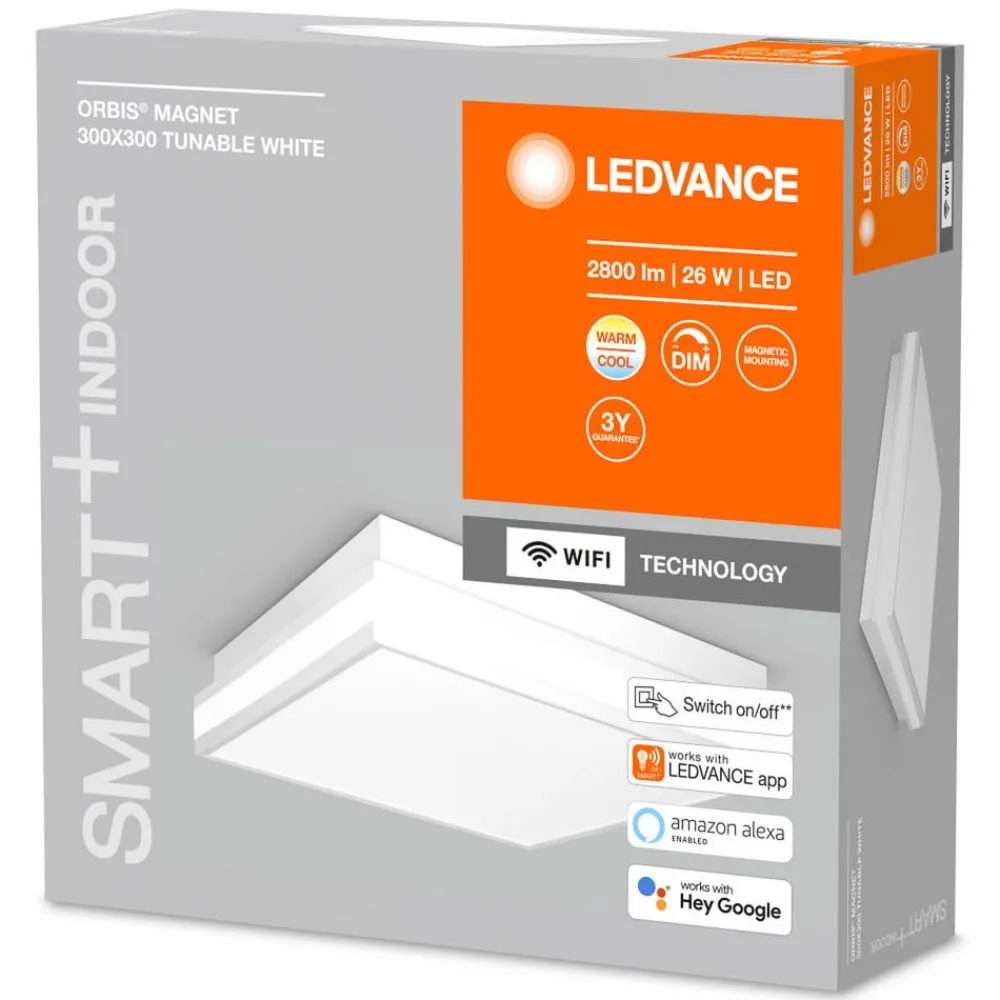 LEDVANCE SMART+ Loftlamper > WiFi Orbis magnet hvid, 30x30cm
