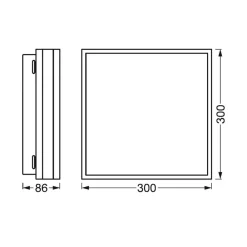 LEDVANCE SMART+ Loftlamper > WiFi Orbis magnet hvid, 30x30cm