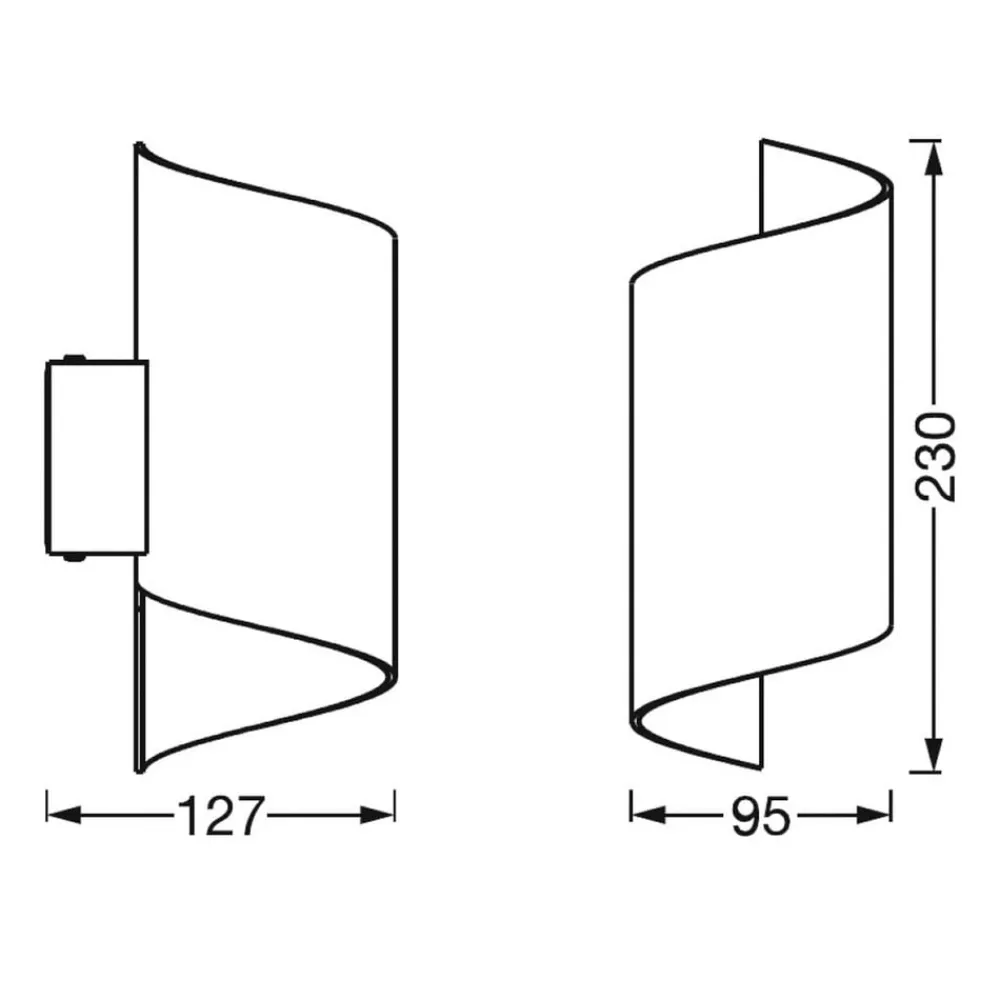 LEDVANCE SMART+ Væglamper > WiFi Orbis Wall Twist, hvid