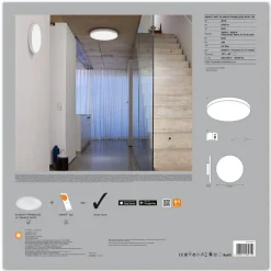 Arbejdsrum/Kontor ^ LEDVANCE SMART+ WiFi Planon LED-panel CCT Ø45cm