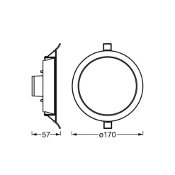 LEDVANCE SMART+ Indbygningsspots > WiFi Spot LED-indbygningsspot, 110°