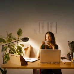 LEDVANCE SMART+ Arbejdsrum/Kontor|Bordlamper > LEDVANCE SUN@Home Panan Desk Disc, klemme, sort