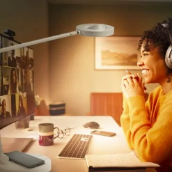 Arbejdsrum/Kontor ^ LEDVANCE SMART+ LEDVANCE SUN@Home Panan Desk Disc, bord, hvid