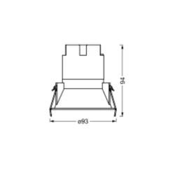 LEDVANCE Indbygningsspots > Twist spot Ø9,3cm 830 hvid/sort