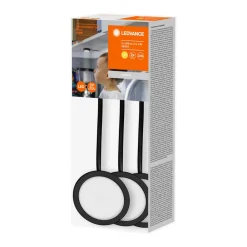 Underskabsbelysning ^ LEDVANCE Undercabinet Puck møbelspot 3 stk sort