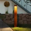 Konstsmide Gadebelysning > LED-vejlampe Rho, rustfarvet, højde 100 cm, metal, IP54