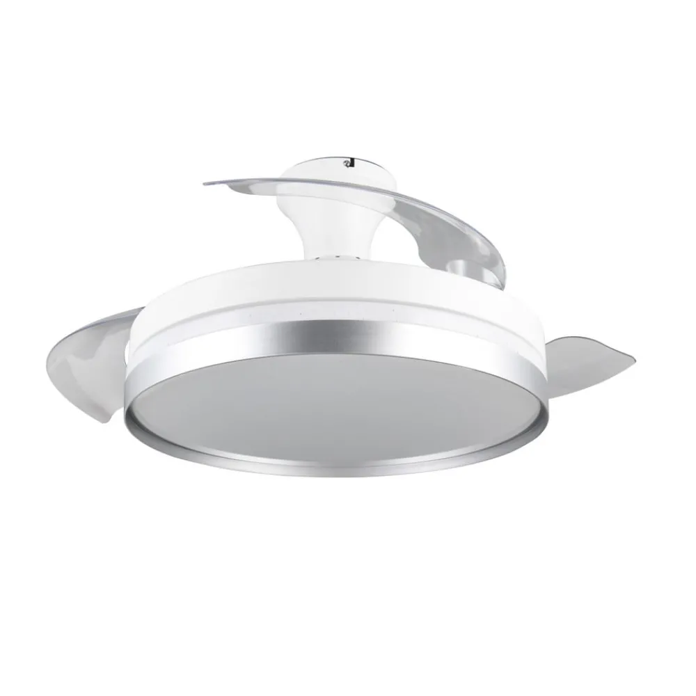Reality Leuchten Loftventilatorer > LED-ventilator Lindberg DC lydsvag Ø 100 cm CCT fjernbetjening