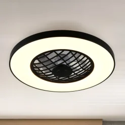 Reality Leuchten Loftventilatorer > LED-ventilator Linköping lydløs CCT RGB fjernbetjening højttaler