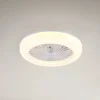 Loftventilatorer ^ Reality Leuchten LED-ventilator Mora, DC, støjsvag, Ø 45 cm, CCT, fjernbetjening