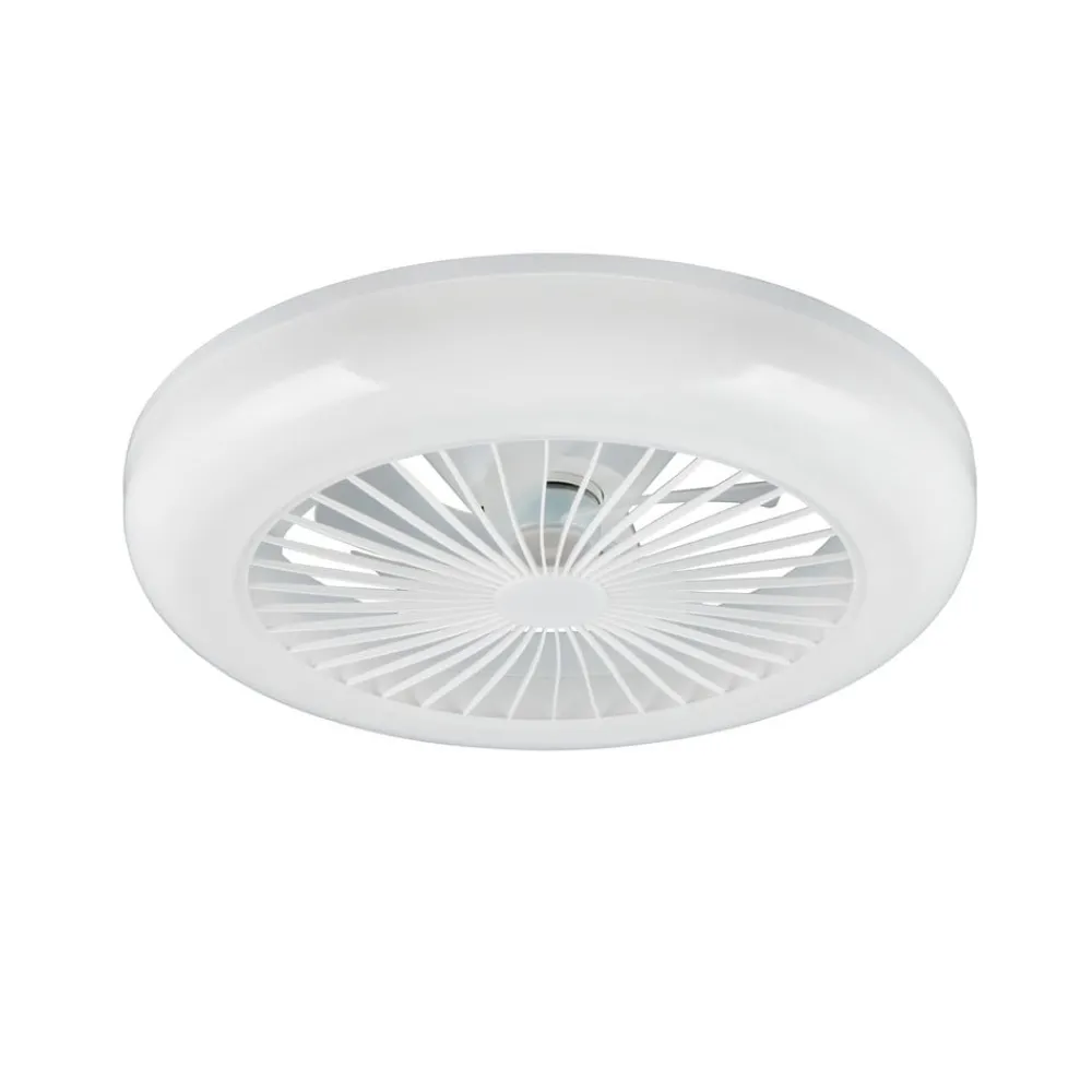 Loftventilatorer ^ Reality Leuchten LED-ventilator Mora, DC, støjsvag, Ø 45 cm, CCT, fjernbetjening