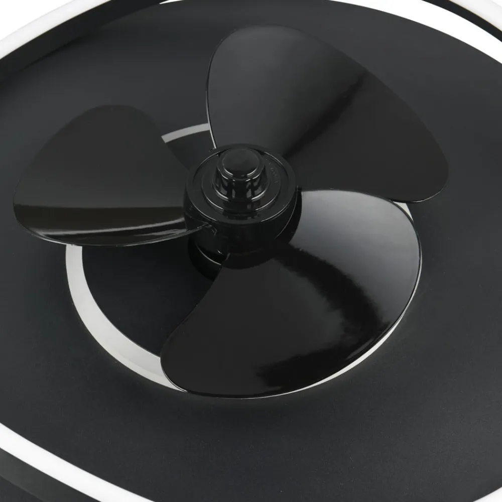 Reality Leuchten Loftventilatorer > LED-ventilator Sortland, DC, støjsvag, 50 cm, CCT, fjernbetjening