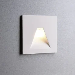 Deko-Light Spotlights|Væglamper > LED-vægindbygningslampe SET Alwaid, hvid 8 x 8 cm vinkel 2.700 K