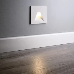 Deko-Light Spotlights|Væglamper > LED-vægindbygningslampe SET Alwaid, hvid 8 x 8 cm vinkel 2.700 K