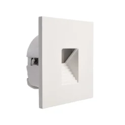 Indbygningsspots|Spotlights ^ Deko-Light LED-vægindbygningslampe SET Alwaid, hvid 8 x 8 cm, niveau 2.700 K