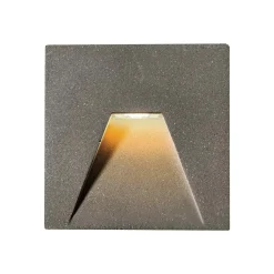 Viokef Væglamper > LED-vægindbygningslampe Space, grå, 10x10 cm