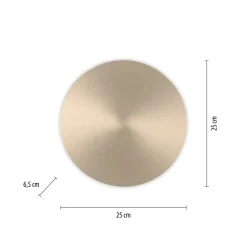 Paul Neuhaus Væglamper|Væglamper > LED-væglampe batteri Puntua Ø 25 cm messing mat