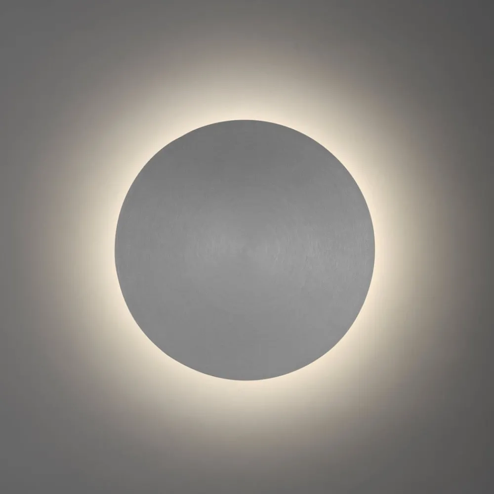 Væglamper ^ Paul Neuhaus LED-væglampe batteri Puntua Ø 25 cm grå