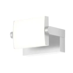 Væglamper ^ CMD LED-væglampe 9110, hvid, bredde 21 cm, metal, IP54