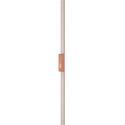 Væglamper ^ Nowodvorski Lighting LED-væglampe Demi L, teglrød, aluminium, højde 144 cm, IP54