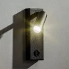 TK Lighting Væglamper > LED-væglampe Enzo kantet med afbryder, sort