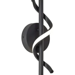 Brilliant Væglamper > LED-væglampe Eunice, bredde 12 cm, sort, metal