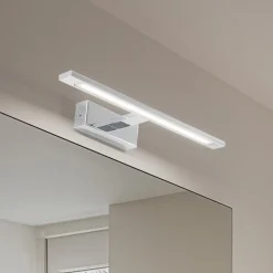 TK Lighting Væg- Og Spejllamper > LED-væglampe Gallery kromfarvet metal bredde 41,5 cm IP44