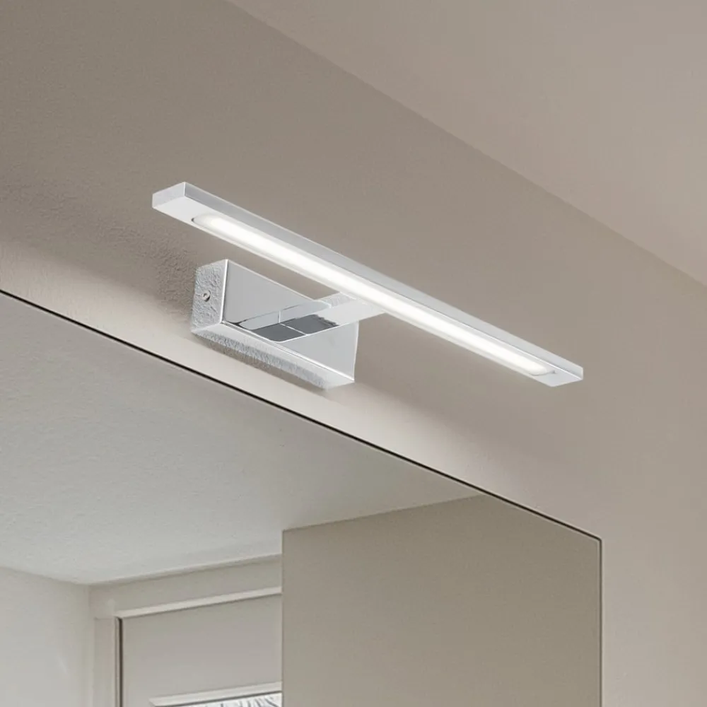 TK Lighting Væg- Og Spejllamper > LED-væglampe Gallery kromfarvet metal bredde 41,5 cm IP44