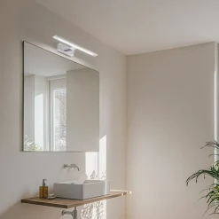 TK Lighting Væg- Og Spejllamper > LED-væglampe Gallery kromfarvet metal bredde 41,5 cm IP44