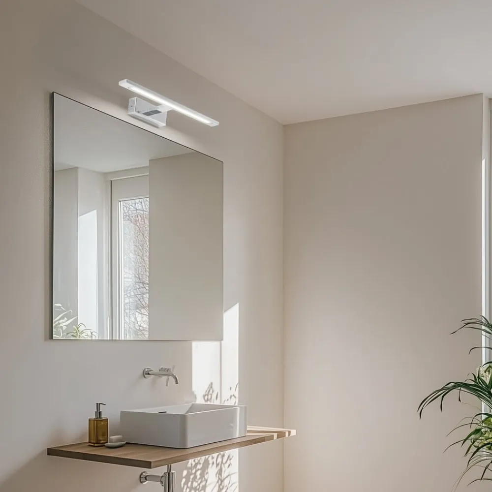TK Lighting Væg- Og Spejllamper > LED-væglampe Gallery kromfarvet metal bredde 41,5 cm IP44