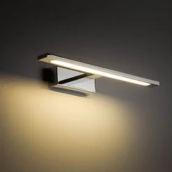 TK Lighting Væg- Og Spejllamper > LED-væglampe Gallery kromfarvet metal bredde 41,5 cm IP44