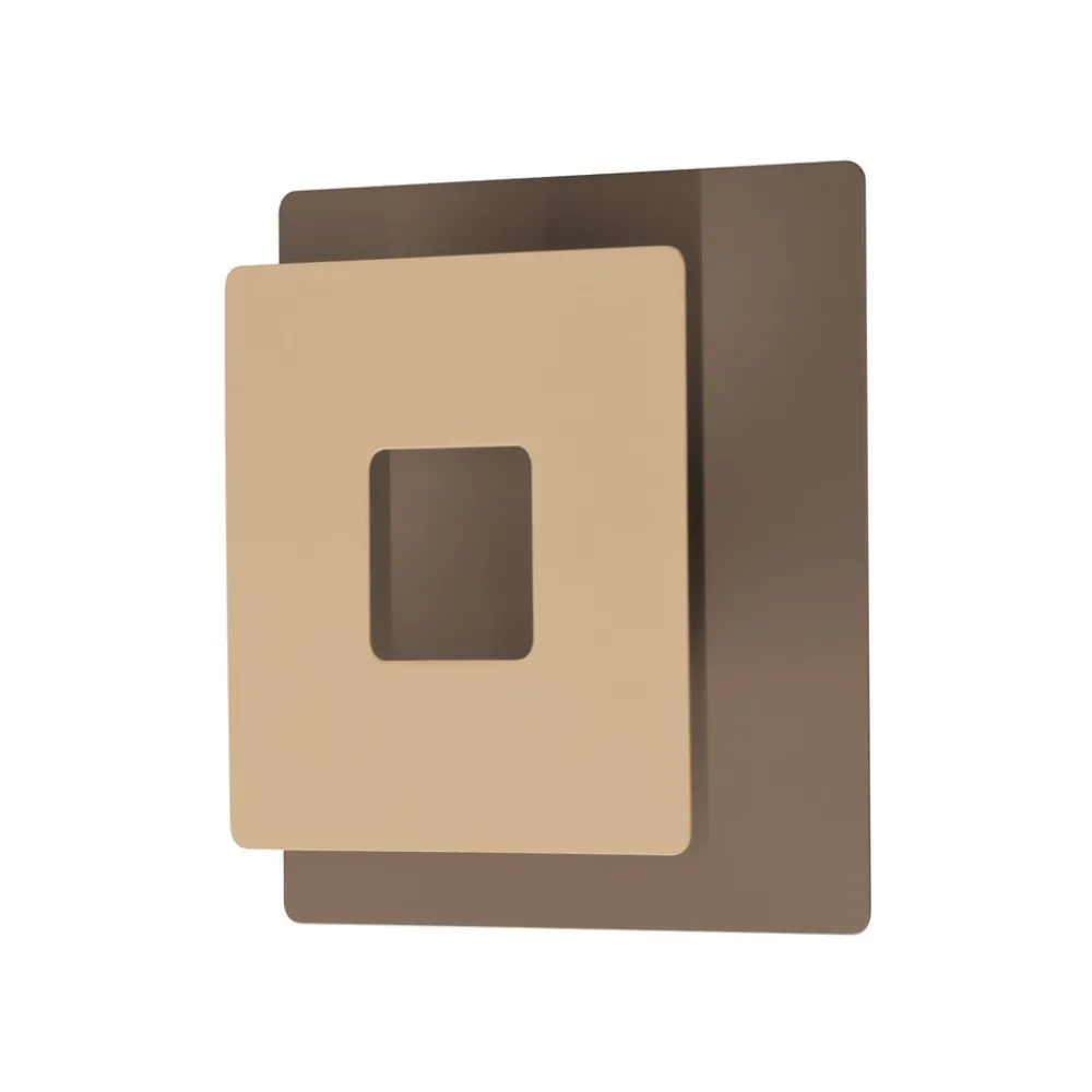 FISCHER & HONSEL Væglamper > LED-væglampe Hennes, bredde 18 cm, gråbeige/sandfarvet