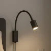 Væglamper|Væglamper ^ FISCHER & HONSEL LED-væglampe Justi, sandsort, højde 52 cm, metal