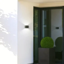 Væglampe Med Sensor ^ FH Lighting LED-væglampe Magnetics, sort, USB, bevægelsessensor