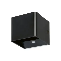 Væglampe Med Sensor ^ FH Lighting LED-væglampe Magnetics, sort, USB, bevægelsessensor