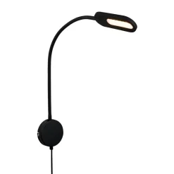 Briloner Væglamper|Væglamper > LED-væglampe 2177015 med dæmper, sort