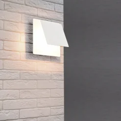 Trio Lighting Væglamper > LED-væglampe Mio, firkantet linse, mat hvid, indirekte