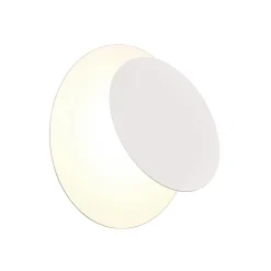 Væglamper ^ Trio Lighting LED-væglampe Mio, rund linse, mat hvid, indirekte