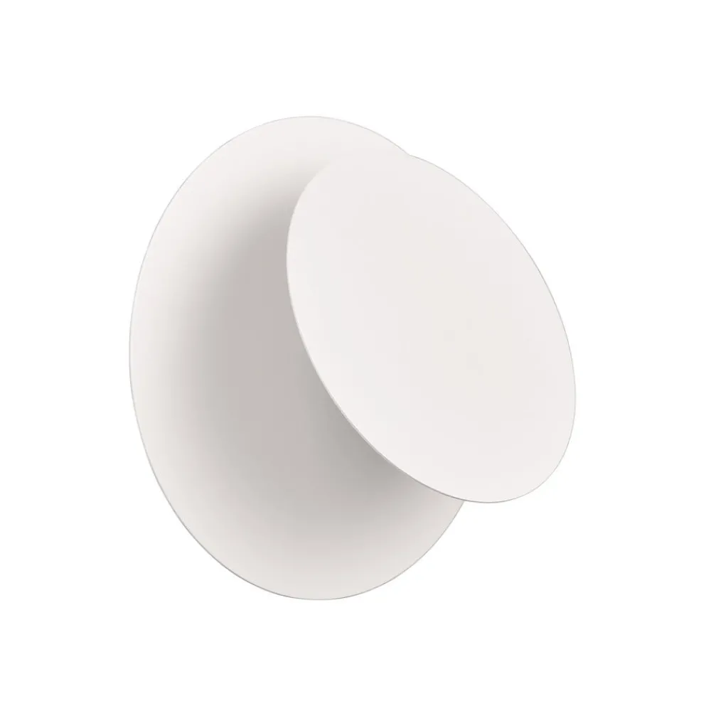 Væglamper ^ Trio Lighting LED-væglampe Mio, rund linse, mat hvid, indirekte