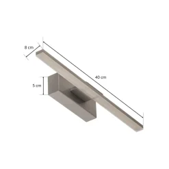 MCJ Væg- Og Spejllamper|Væglamper > LED-væglampe Miroir 40 cm aluminium 4000K