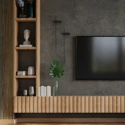 Væglamper|Væglamper ^ Nowodvorski Lighting LED-væglampe Motive L, 120 cm bred, sort, metal